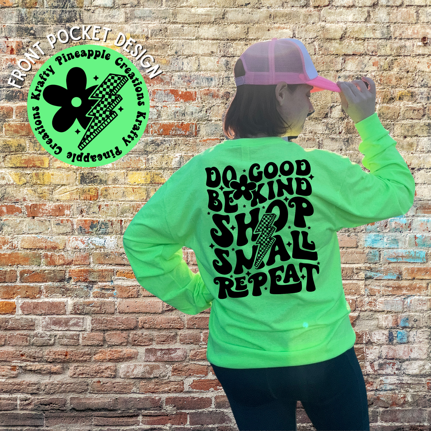 Do Good Be Kind- Krafty Pineapple Crew Merch- Long Sleeve T-shirt