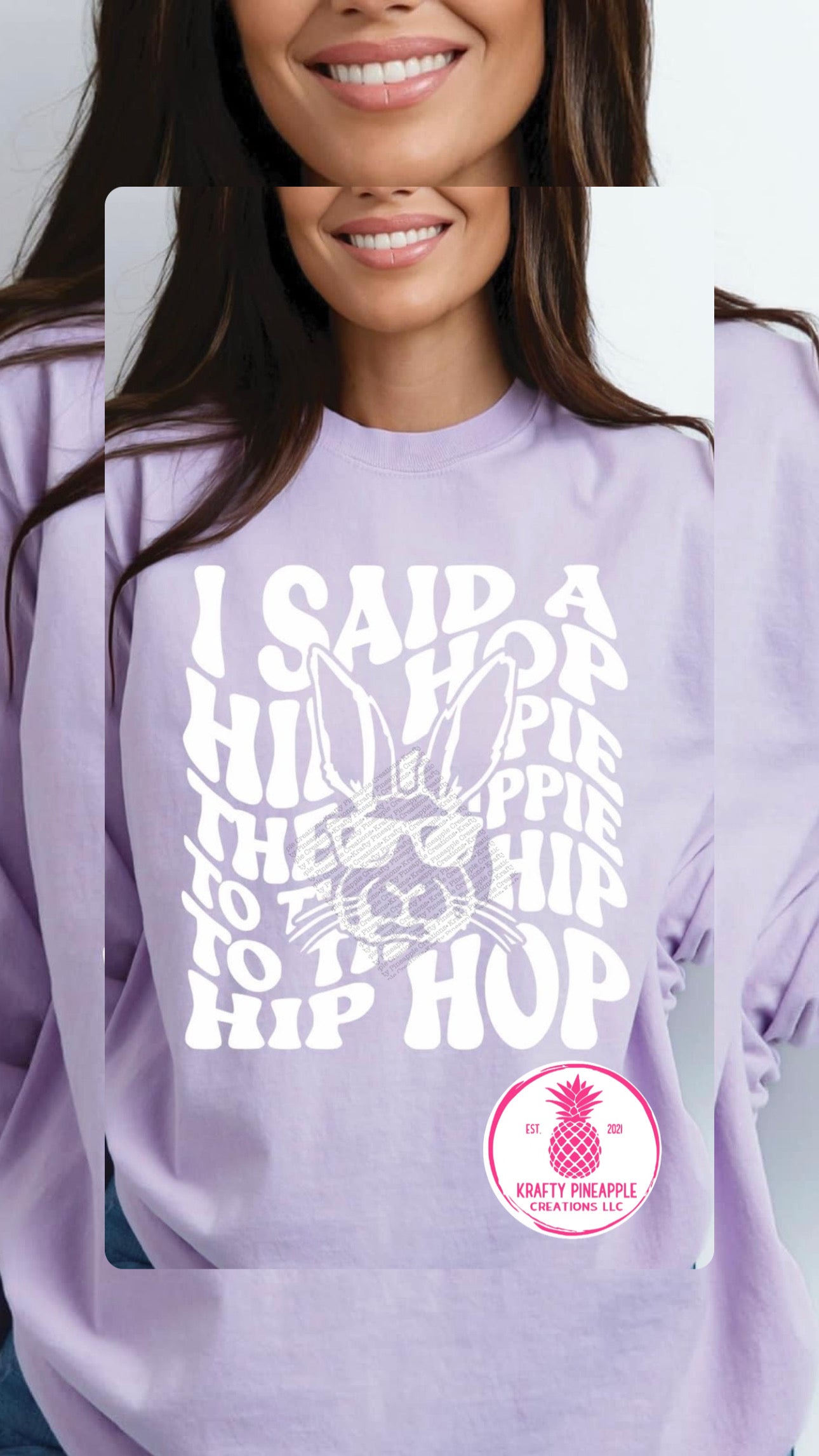 Hip Hop Bunny- Long Sleeve T-shirt