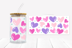 Jelly Heart Glass Can- Pre-Order