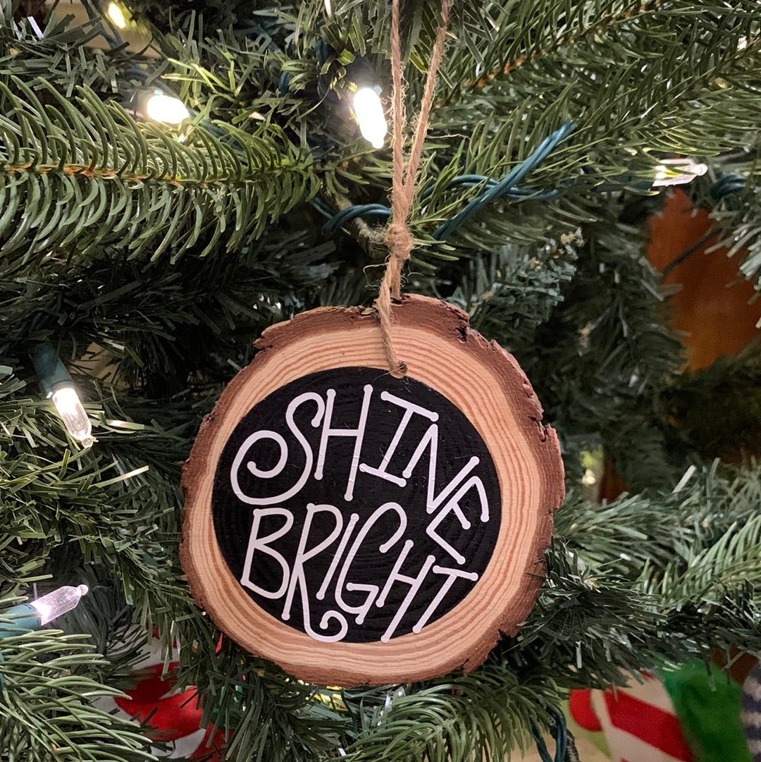 Wood slice ornaments